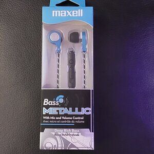 Maxell Bass 13 Metallic Earbuds